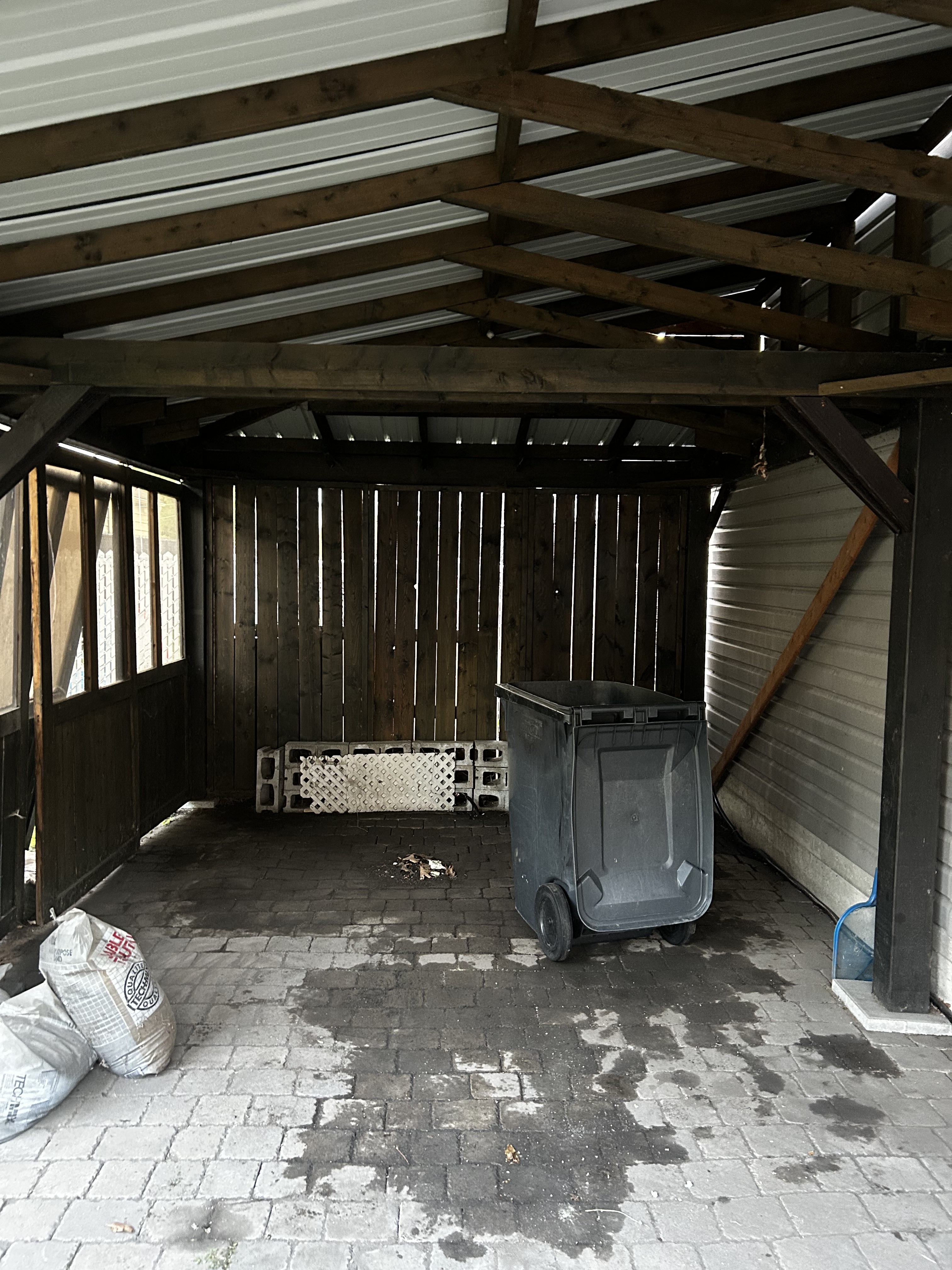 Shed after spa removal