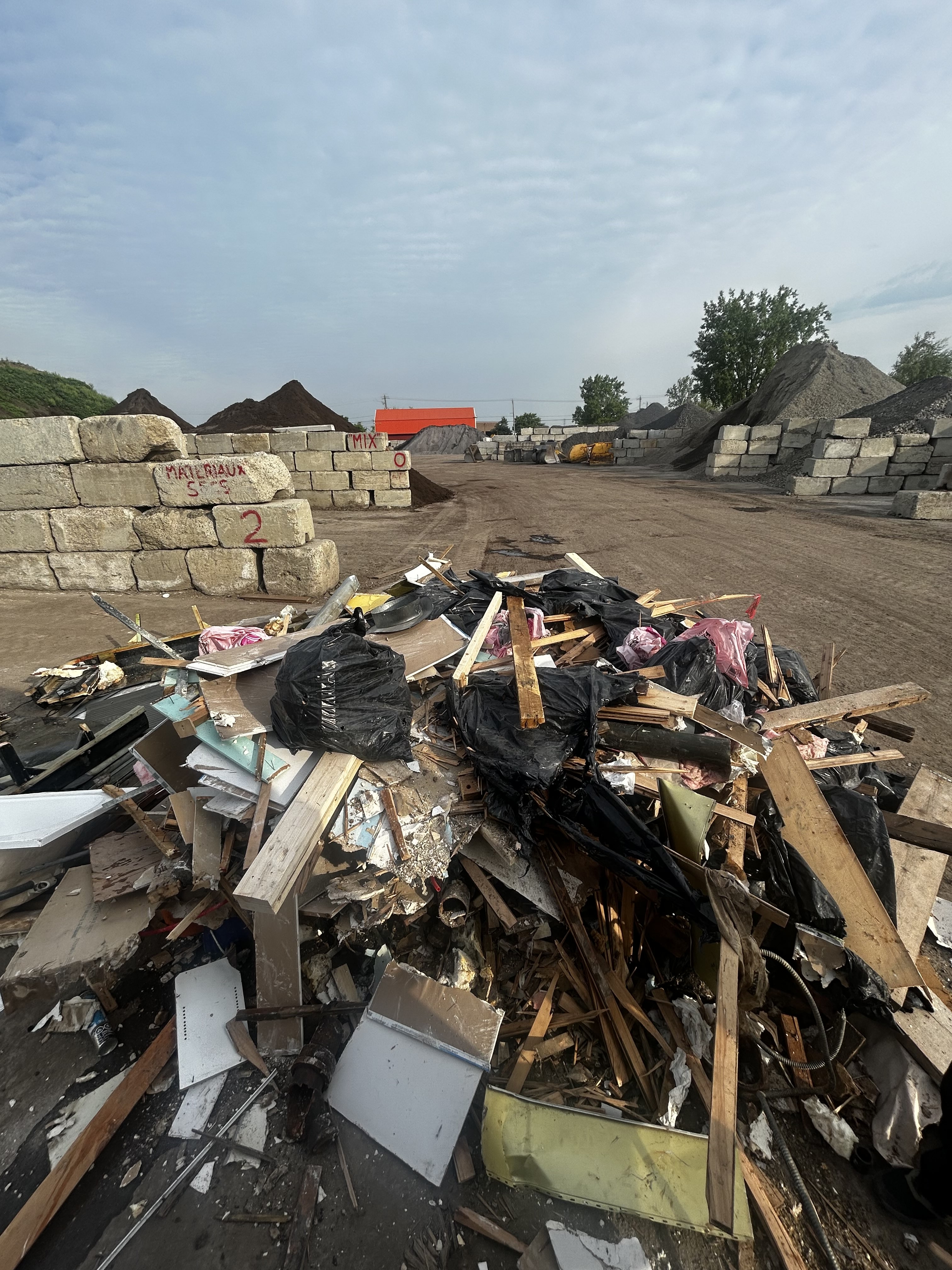 Construction debris removal