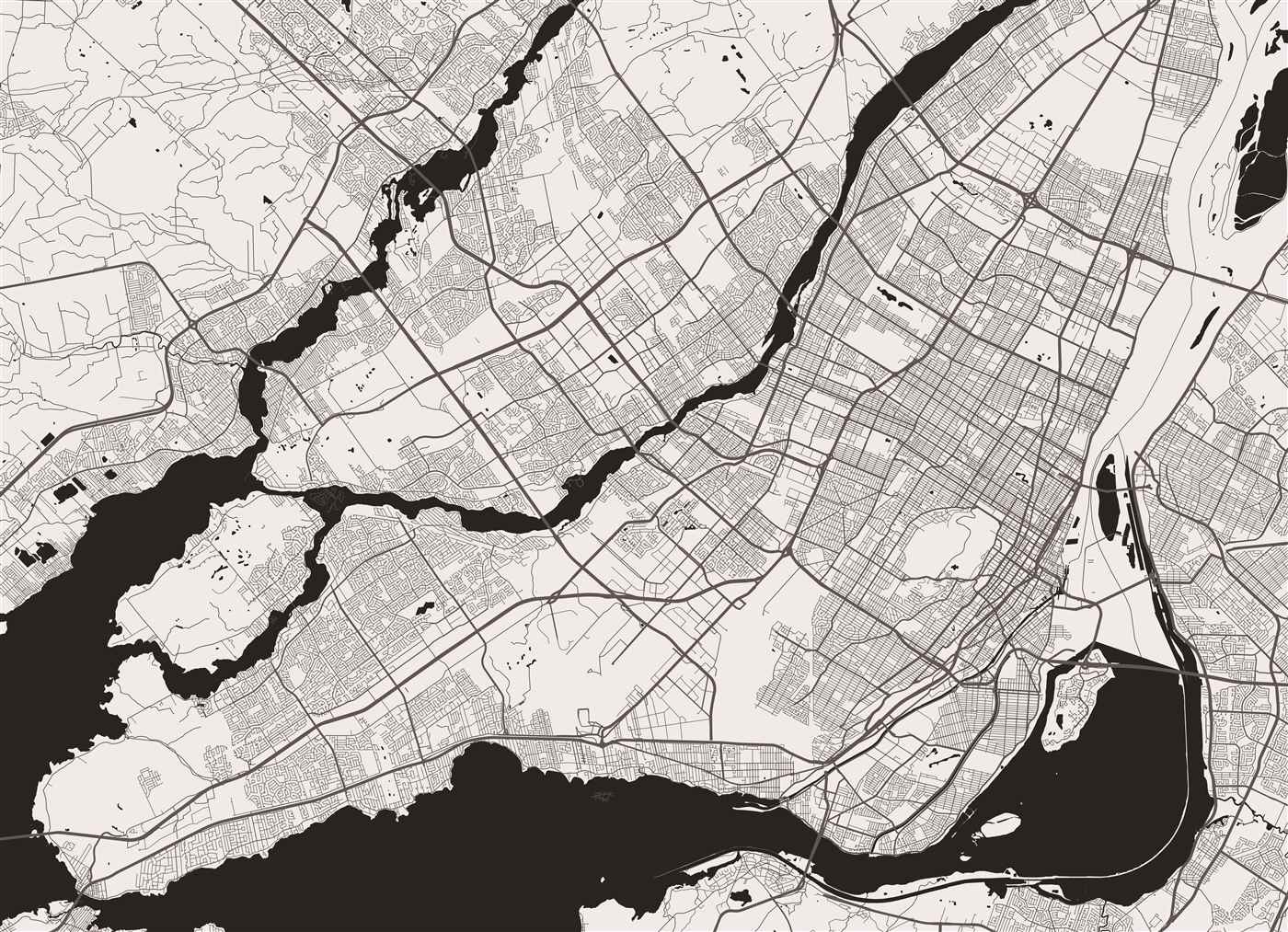 Carte des villes desservies — Rive-Sud de Montréal